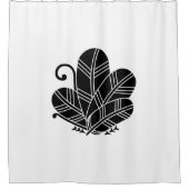 鷹の羽蝶 シャワーカーテン (正面)