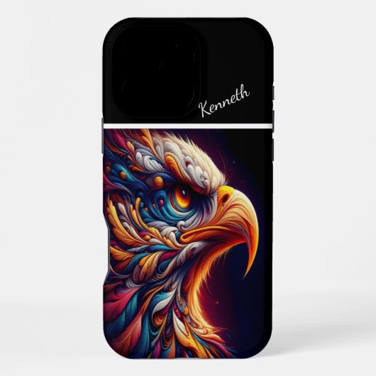 鷹の視線 iPhoneケース (裏面)