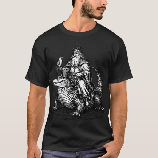 鷹を携えた者の沈黙の支配 Tシャツ (正面)