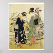 鷹匠の姿をした女性 ポスター (正面)