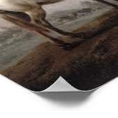 鷹匠を見る馬の紳士 ポスター (角)