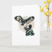 鷹匠 カード (黄色い花)