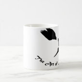 鷹狩のハヤブサの芸術 コーヒーマグカップ (中央)