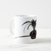 鷹狩のフードのマグ コーヒーマグカップ (正面左)