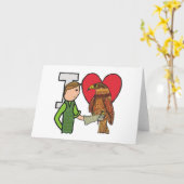 鷹狩りが大好き カード (黄色い花)