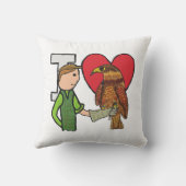 鷹狩りが大好き クッション (裏面)