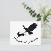 鷹狩りの芸術 – レッドテールホーク ポストカード (スタンド正面)