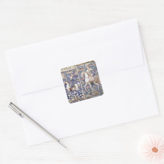 鷹狩り スクエアシール (封筒)