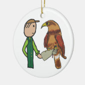 鷹狩り セラミックオーナメント (左)