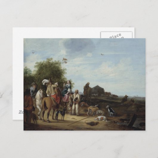 鷹狩り ポストカード (正面/裏面)