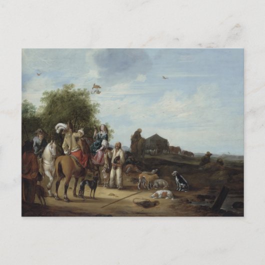 鷹狩り ポストカード (正面)