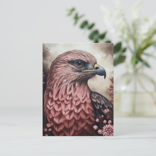 鷹絵画の一種 ポストカード (スタンド正面)