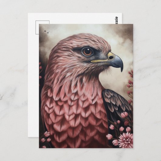 鷹絵画の一種 ポストカード (正面/裏面)
