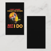 鸚鵡のユーモアを叫んでも何も言わない 名刺 (正面/裏面)