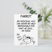 鸚鵡の定義 ポストカード (スタンド正面)