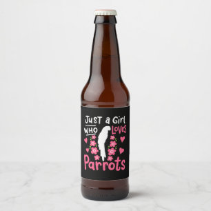鸚鵡を愛しているだけの少女 ビールラベル