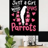 鸚鵡を愛しているだけの少女 ポスター (ホームオフィス)