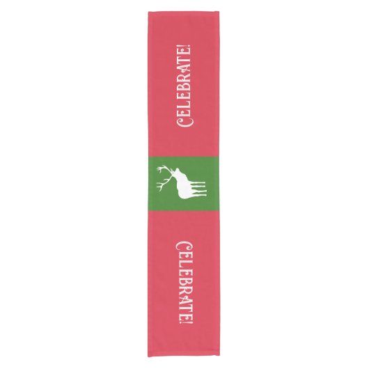 鹿おお鹿！ ショートテーブルランナー (正面)