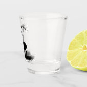 鹿おもしろいのシルエット狩り ショットグラス (右)