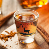 鹿おもしろいのシルエット狩り ショットグラス