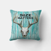 鹿おもしろい狩りサイズ装飾用クッション クッション (裏面)