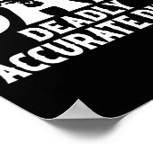 鹿おもしろい狩りパパ致死性正確なダードクールF ポスター (角)