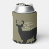 鹿おもしろい狩りビクールア 缶クーラー (缶裏面)