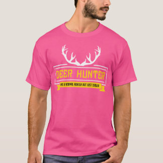 鹿おもしろい狩りライフルバックハンター引用文 Tシャツ