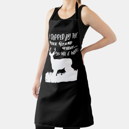 鹿おもしろい狩りワークバック引用文アウトドアメンズ エプロン (インサイチュ)