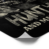 鹿おもしろい狩り用鹿狩り及び狩りLo ポスター (角)