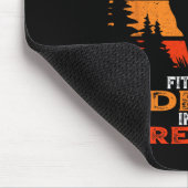 鹿おもしろい狩り私はフィットネス鹿の冷凍庫Hに マウスパッド (コーナー)