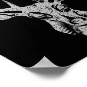鹿おもしろい狩りTシャ男性へツ – 山Me ポスター (角)