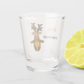 鹿おもしろい鹿 ショットグラス (裏面)