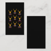 鹿おもしろい-サンタのトナカイを狩る 名刺 (正面/裏面)