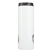 鹿お洒落が自転車に乗る – 手書き タンブラー (裏面)