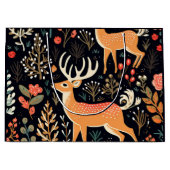 鹿お洒落抱き枕 – 大 ラージペーパーバッグ (正面)