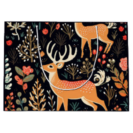 鹿お洒落抱き枕 – 大 ラージペーパーバッグ