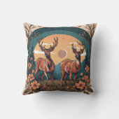 鹿お洒落放牧D10 クッション (裏面)