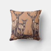 鹿お洒落放牧D3 クッション (裏面)