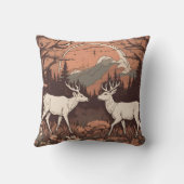 鹿お洒落放牧D6 クッション (裏面)