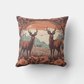 鹿お洒落放牧D7 クッション (裏面)