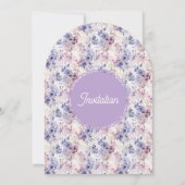 鹿お洒落赤ちゃんシャワー招待状 招待状 (裏面)