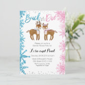 鹿か牝の性別発表招待状 冬 招待状 (スタンド正面)