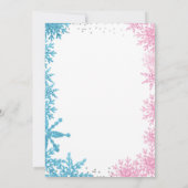 鹿か牝の性別発表招待状 冬 招待状 (裏面)