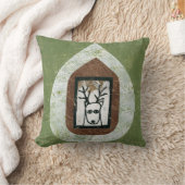 鹿があなたを待っている離れ装飾用クッション クッション (ブランケット)