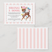 鹿がカードを挿入する代わりに本を持ってくる エンクロージャーカード (正面/裏面)