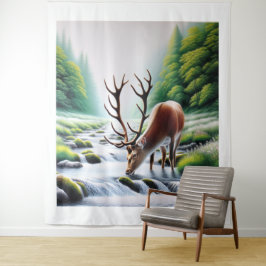 鹿がパタパタして タペストリー