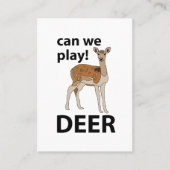 鹿が可愛い遊鹿を見る 名刺 (正面)