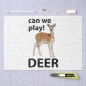 鹿が可愛い遊鹿を見る 薄葉紙 (クラフト)