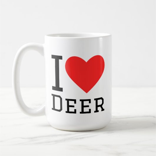 鹿が好き コーヒーマグカップ (左)